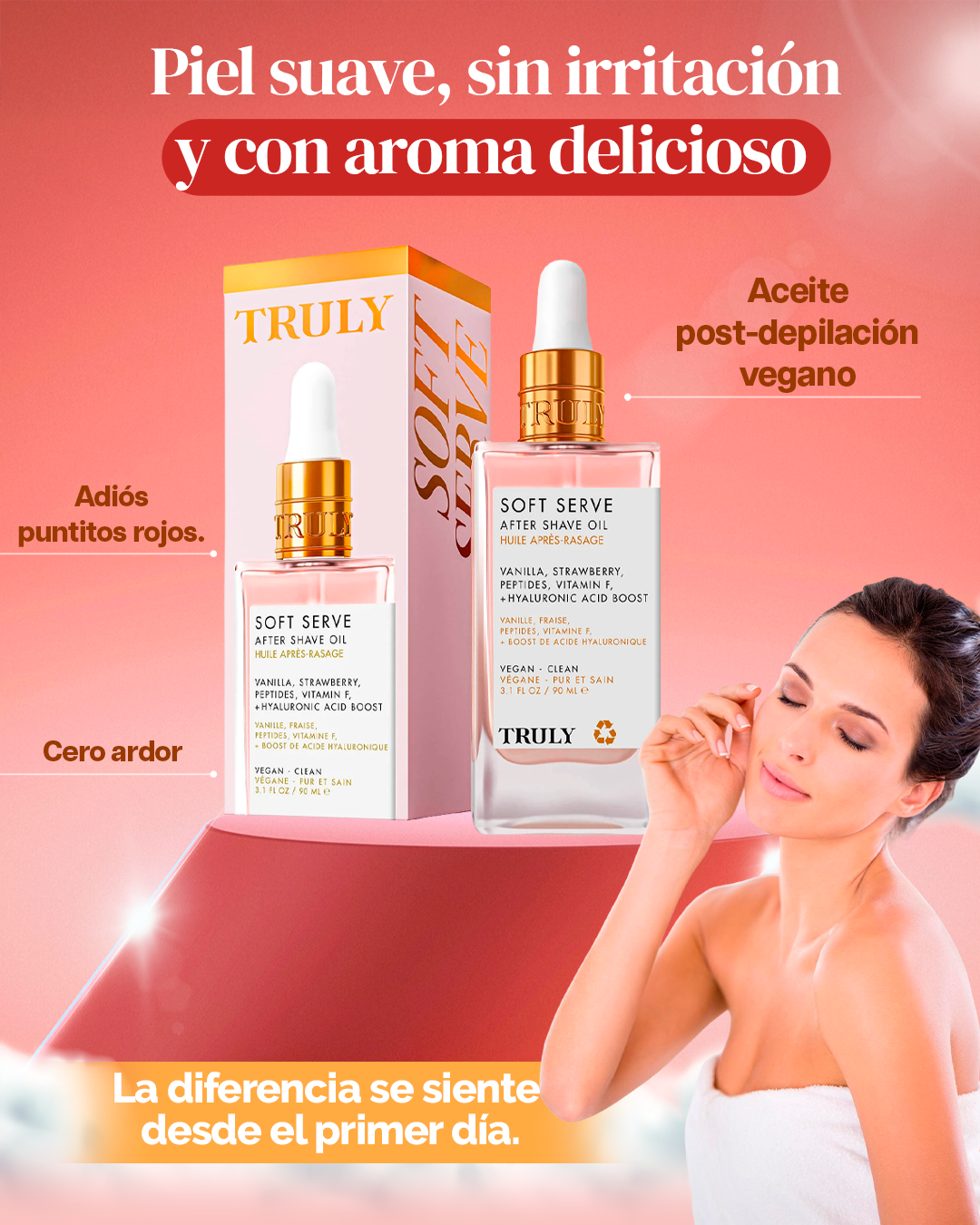 Truly aceite para la piel