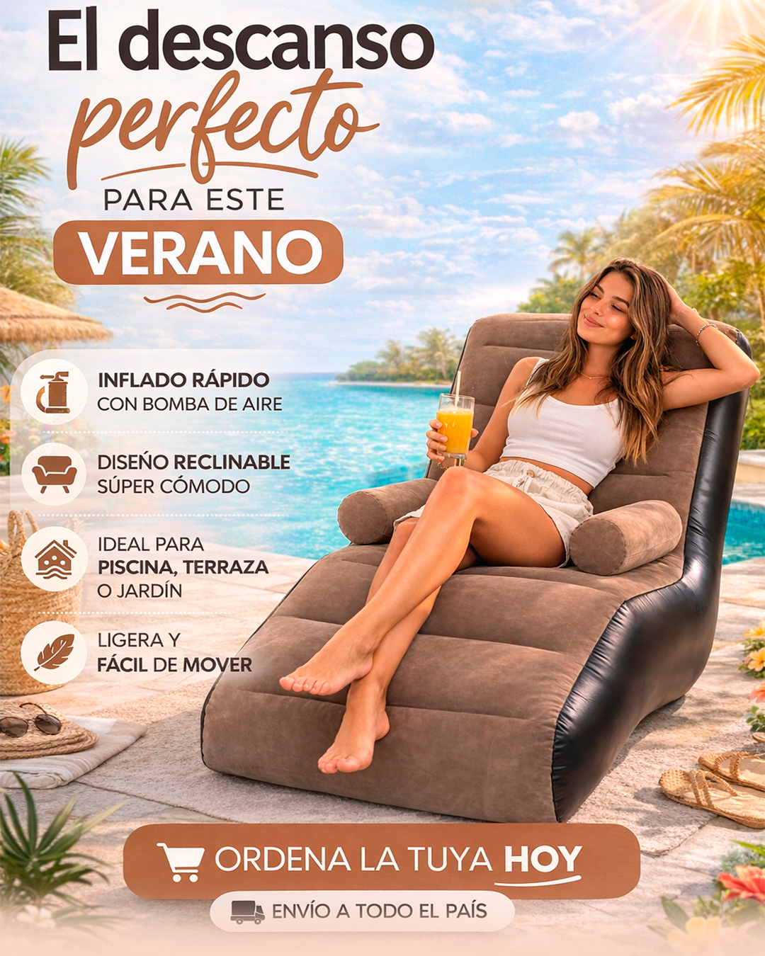 Sillon sofa inflable