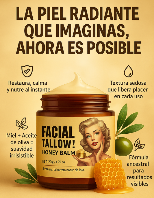 Crema Facial Regeneradora de Sebo de Res