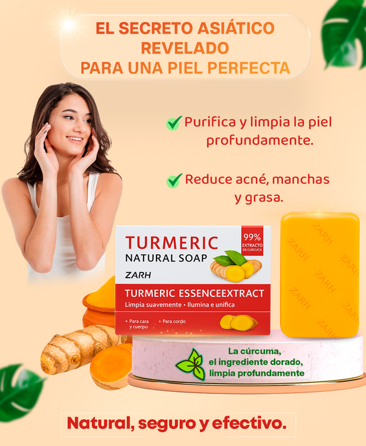 Jabón de Cúrcuma Natural