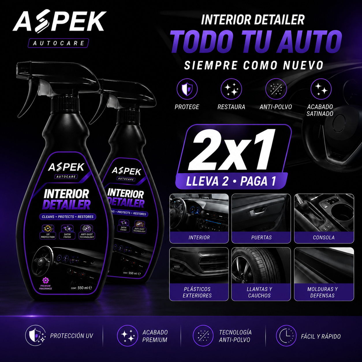Silicón Protector para Interior de carro