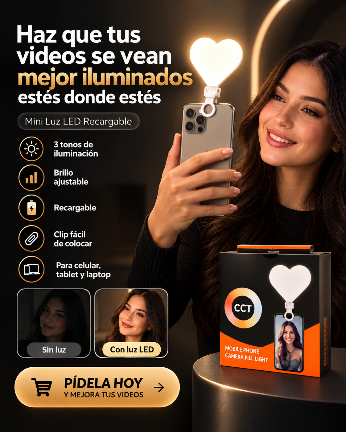 Luz led portatil