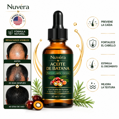 ACEITE NUVERA® DE BATANA PARA EL CRECIMIENTO CAPILAR