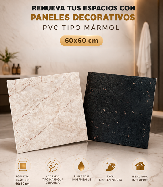 Paneles pvc tipo marmol