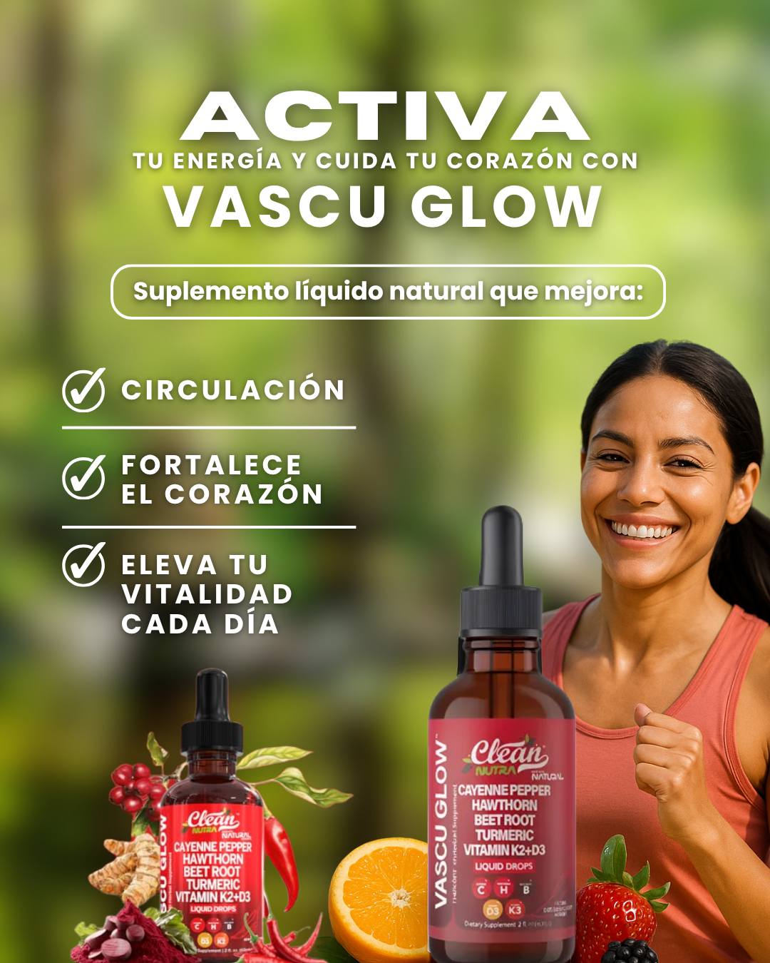 Gotas naturales para cuidar tu corazón