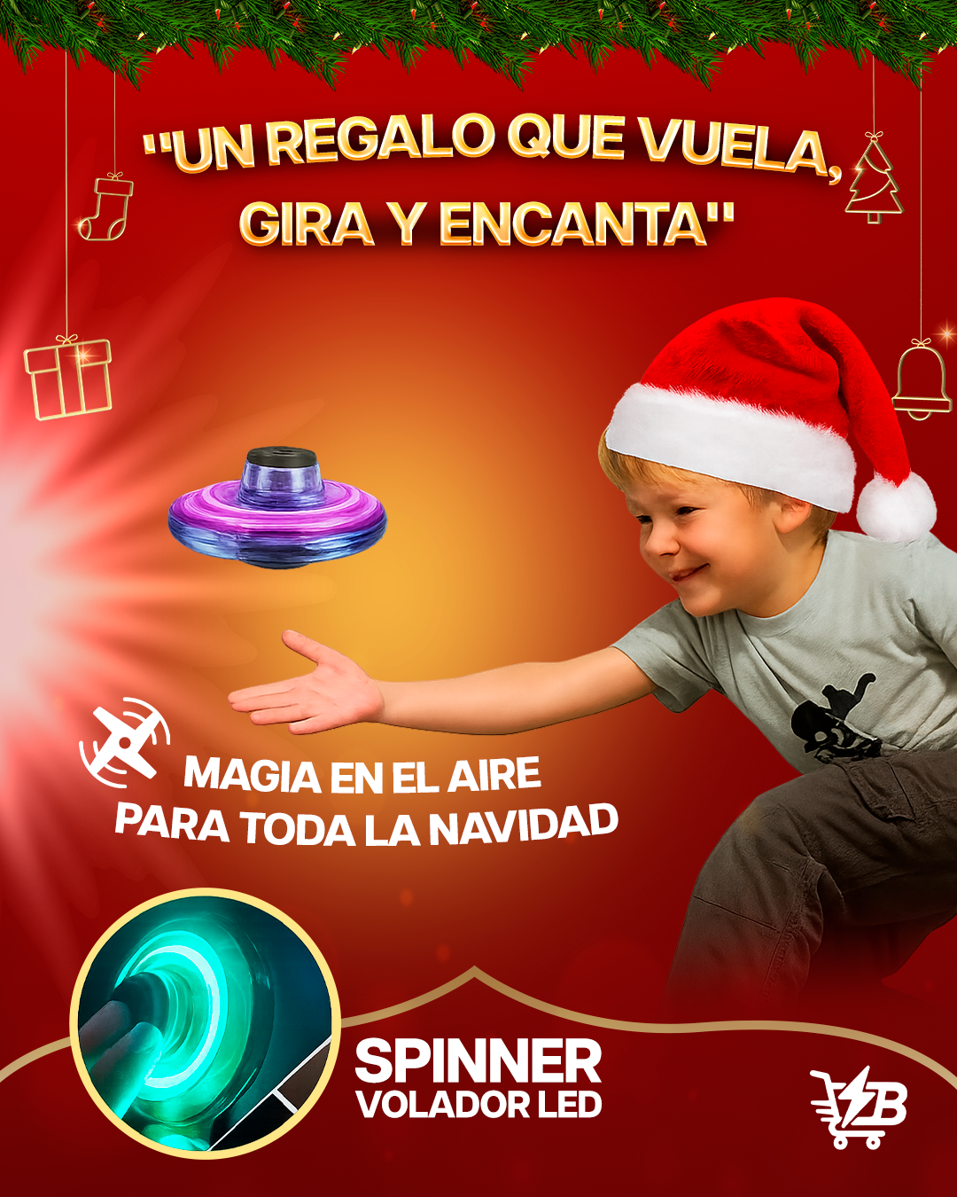 Spinner  con luces LED